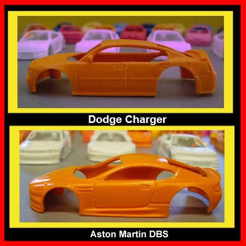 Dodge Charger and Aston Martin DBS resin tjets